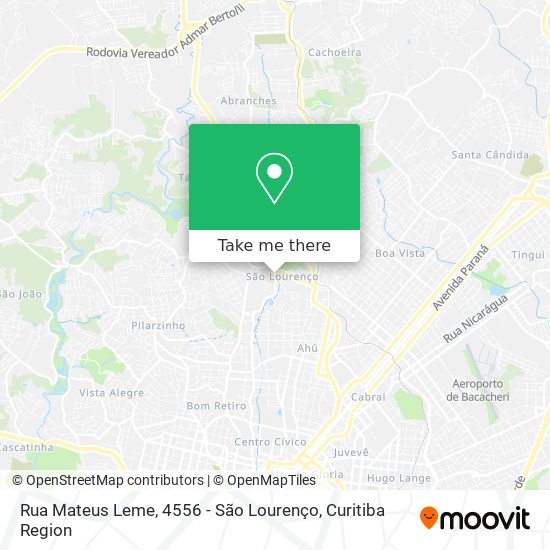 Rua Mateus Leme, 4556 - São Lourenço map