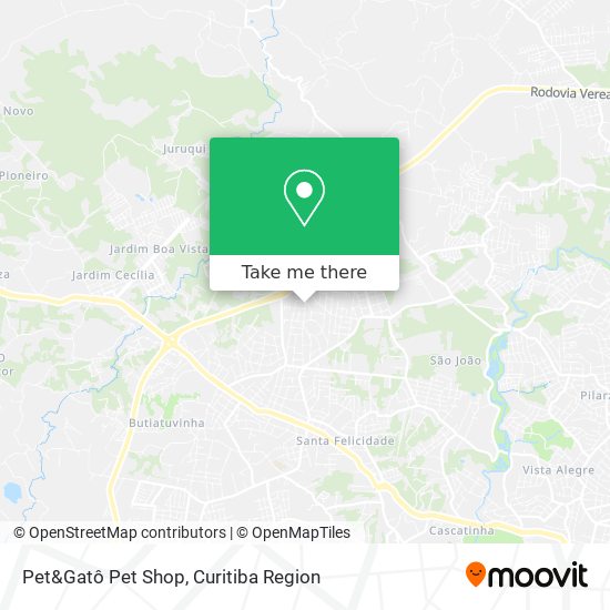 Mapa Pet&Gatô Pet Shop