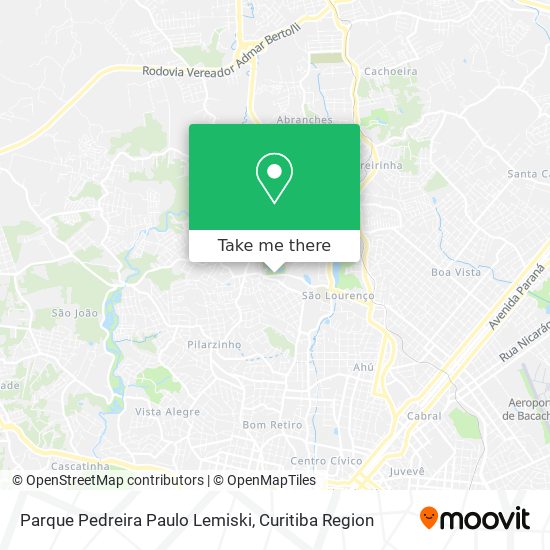 Parque Pedreira Paulo Lemiski map