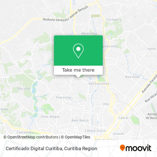 Certificado Digital Curitiba map