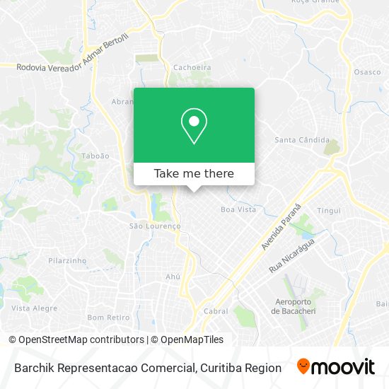 Barchik Representacao Comercial map