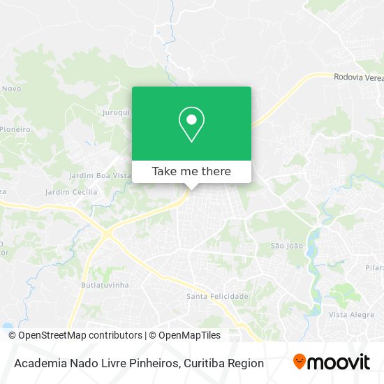 Academia Nado Livre Pinheiros map