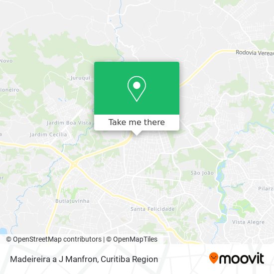 Madeireira a J Manfron map