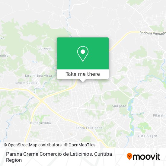 Parana Creme Comercio de Laticinios map