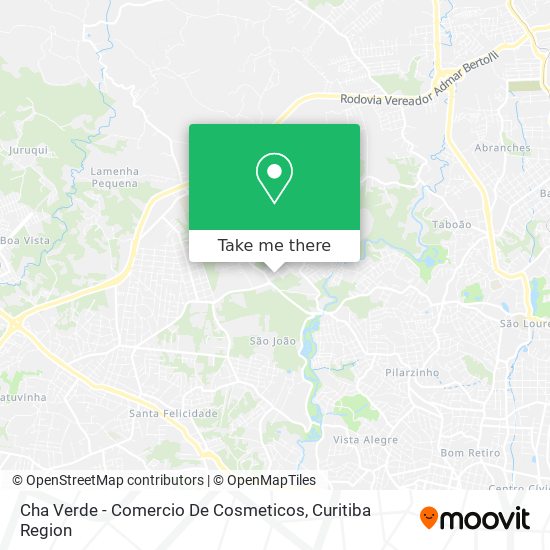 Cha Verde - Comercio De Cosmeticos map