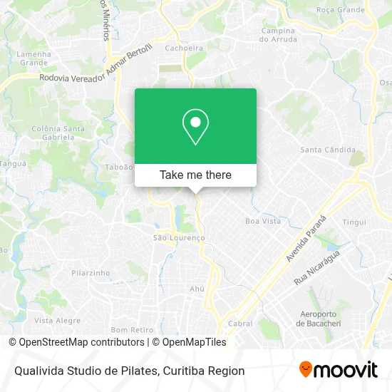 Qualivida Studio de Pilates map