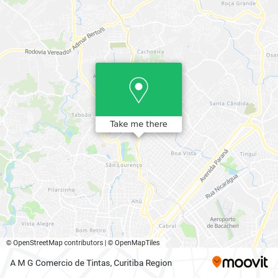 A M G Comercio de Tintas map