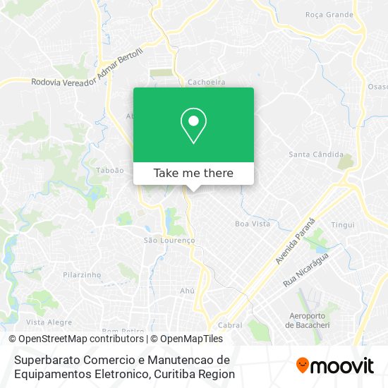 Mapa Superbarato Comercio e Manutencao de Equipamentos Eletronico