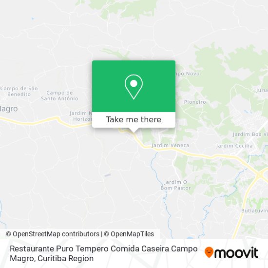 Restaurante Puro Tempero Comida Caseira Campo Magro map