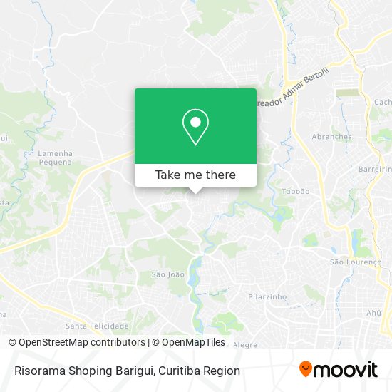 Risorama Shoping Barigui map