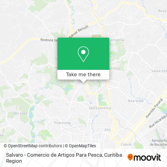 Salvaro - Comercio de Artigos Para Pesca map