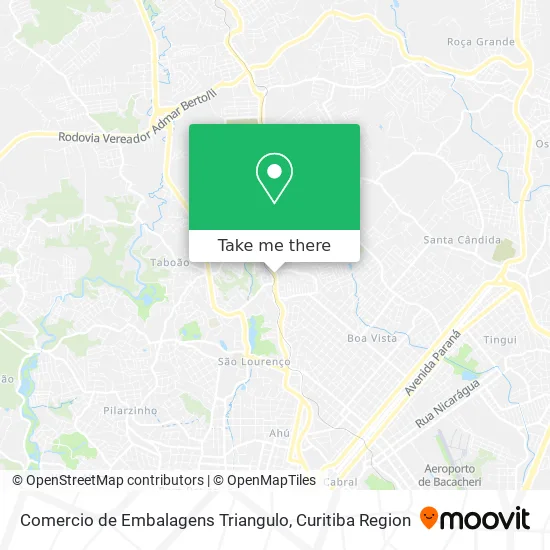 Comercio de Embalagens Triangulo map