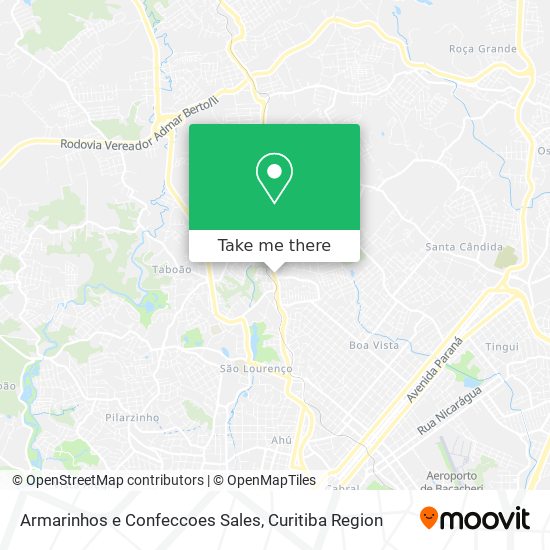 Armarinhos e Confeccoes Sales map