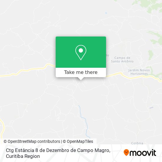 Ctg Estância 8 de Dezembro de Campo Magro map