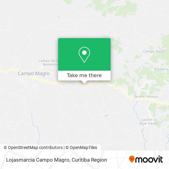 Mapa Lojasmarcia Campo Magro