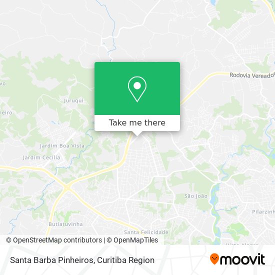 Santa Barba Pinheiros map