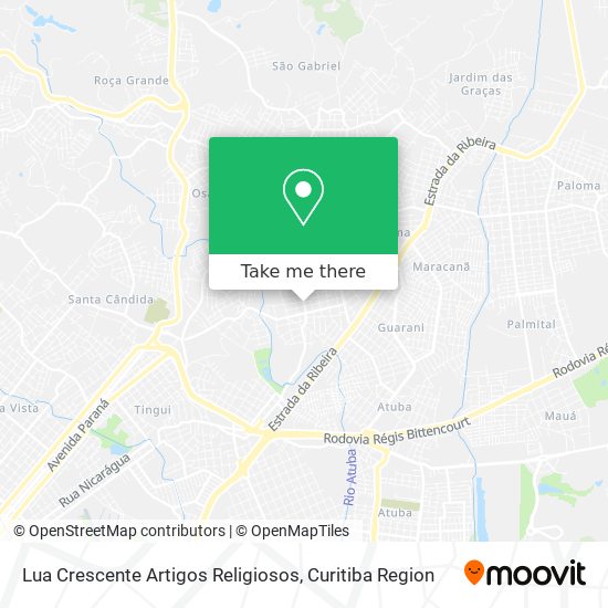Lua Crescente Artigos Religiosos map