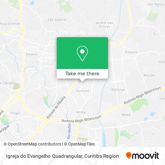 Igreja do Evangelho Quadrangular map