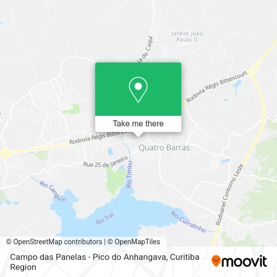 Campo das Panelas - Pico do Anhangava map