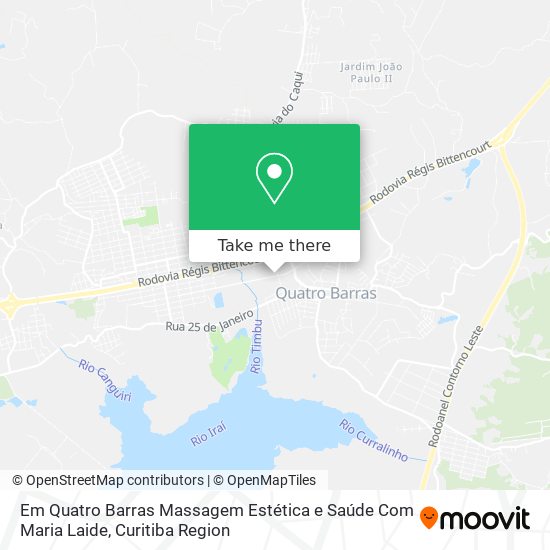 Em Quatro Barras Massagem Estética e Saúde Com Maria Laide map