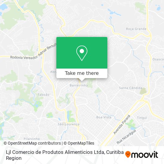 Ljl Comercio de Produtos Alimenticios Ltda map