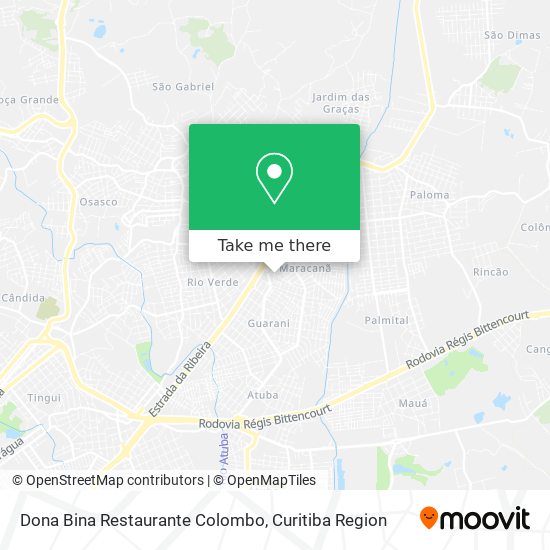 Dona Bina Restaurante Colombo map