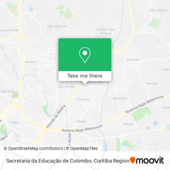 Secretaria da Educação de Colombo map