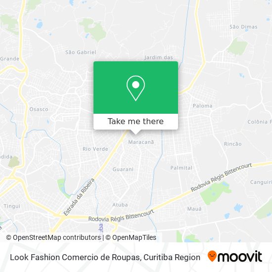 Look Fashion Comercio de Roupas map