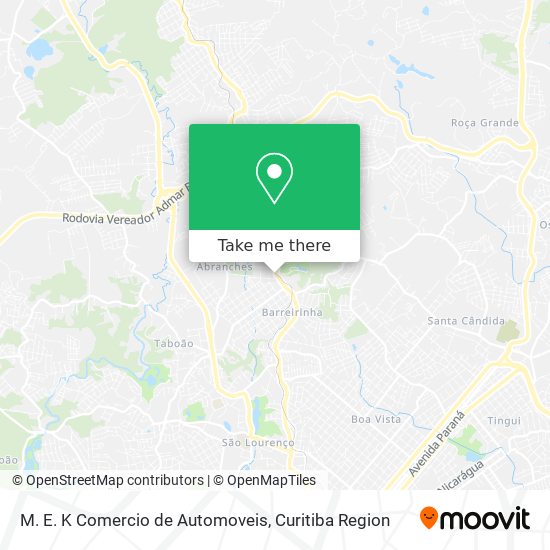 M. E. K Comercio de Automoveis map