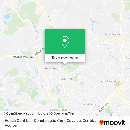 Equus Curitiba - Constelação Com Cavalos map