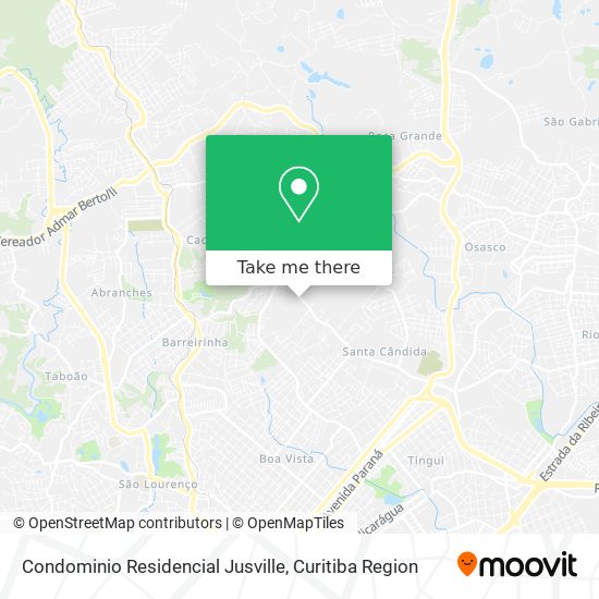 Condominio Residencial Jusville map