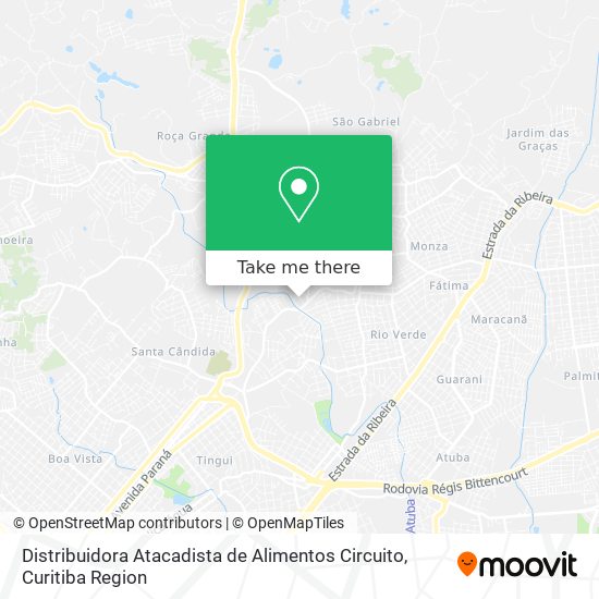 Distribuidora Atacadista de Alimentos Circuito map