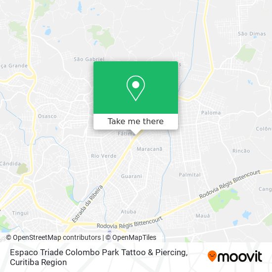 Espaco Triade Colombo Park Tattoo & Piercing map