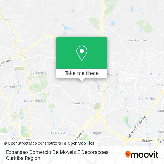 Expansao Comercio De Moveis E Decoracoes map