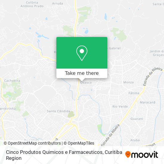 Cinco Produtos Quimicos e Farmaceuticos map