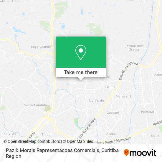 Paz & Morais Representacoes Comerciais map