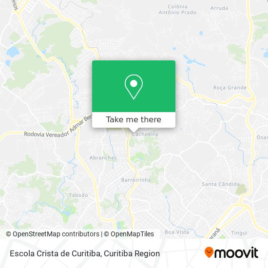 Escola Crista de Curitiba map
