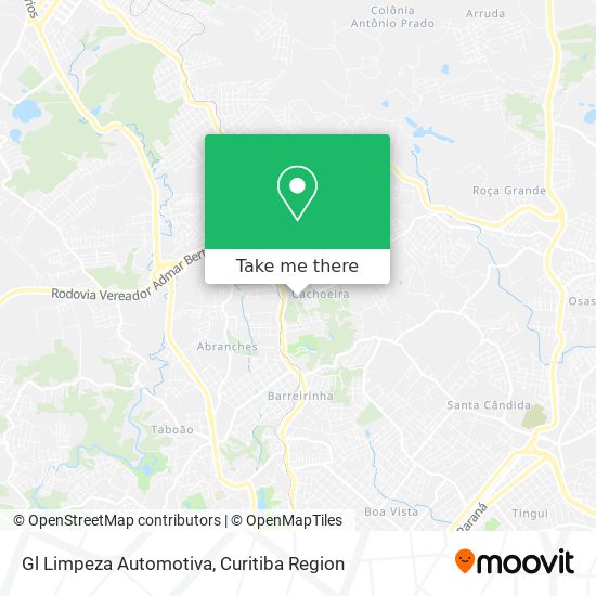 Gl Limpeza Automotiva map
