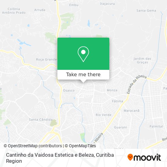 Cantinho da Vaidosa Estetica e Beleza map