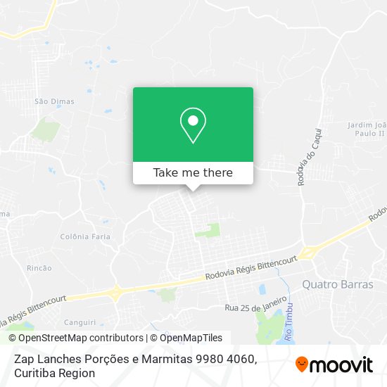 Zap Lanches Porções e Marmitas 9980 4060 map