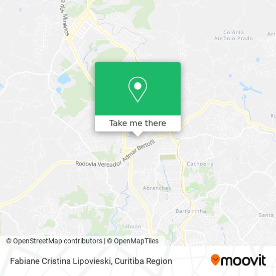 Fabiane Cristina Lipovieski map