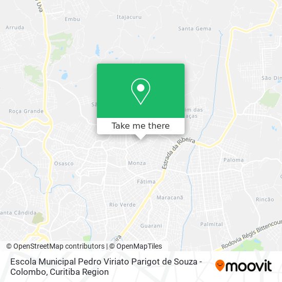 Escola Municipal Pedro Viriato Parigot de Souza - Colombo map