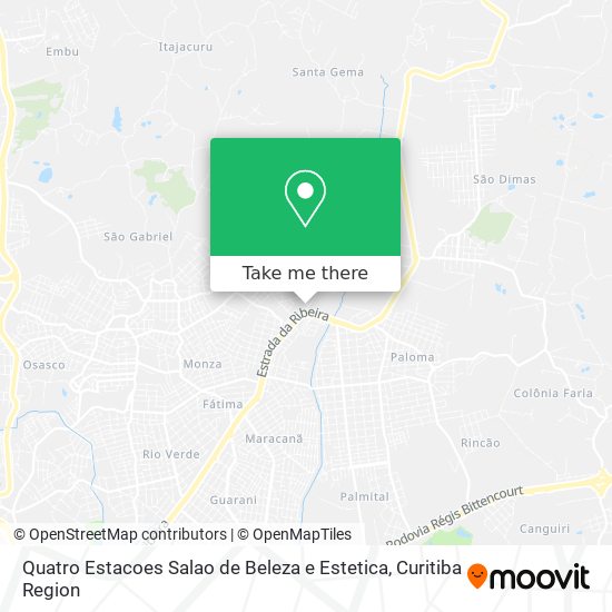 Quatro Estacoes Salao de Beleza e Estetica map