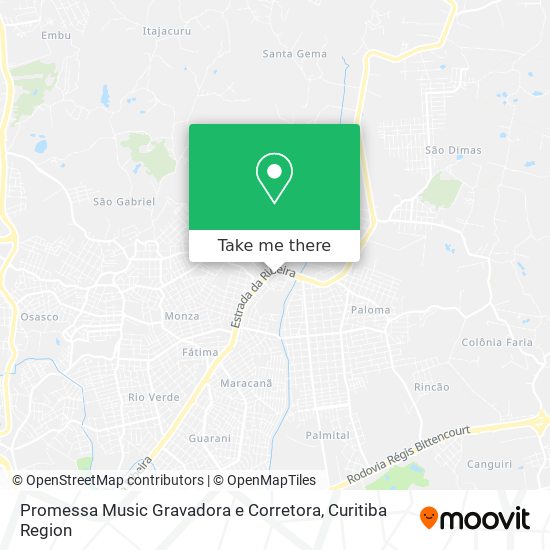 Promessa Music Gravadora e Corretora map