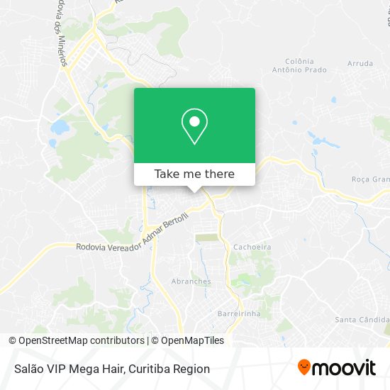 Salão VIP Mega Hair map