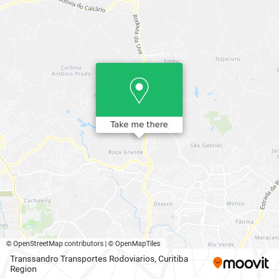 Transsandro Transportes Rodoviarios map