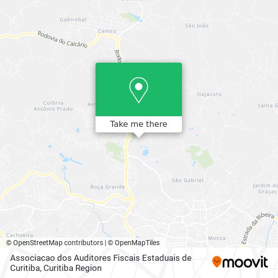 Associacao dos Auditores Fiscais Estaduais de Curitiba map