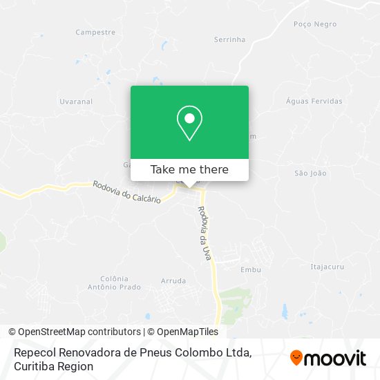 Repecol Renovadora de Pneus Colombo Ltda map