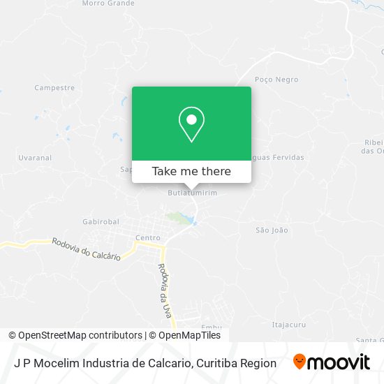 J P Mocelim Industria de Calcario map