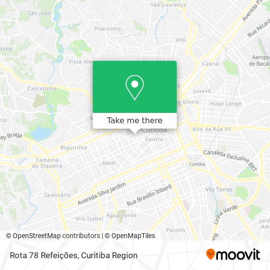 Rota 78 Refeições map